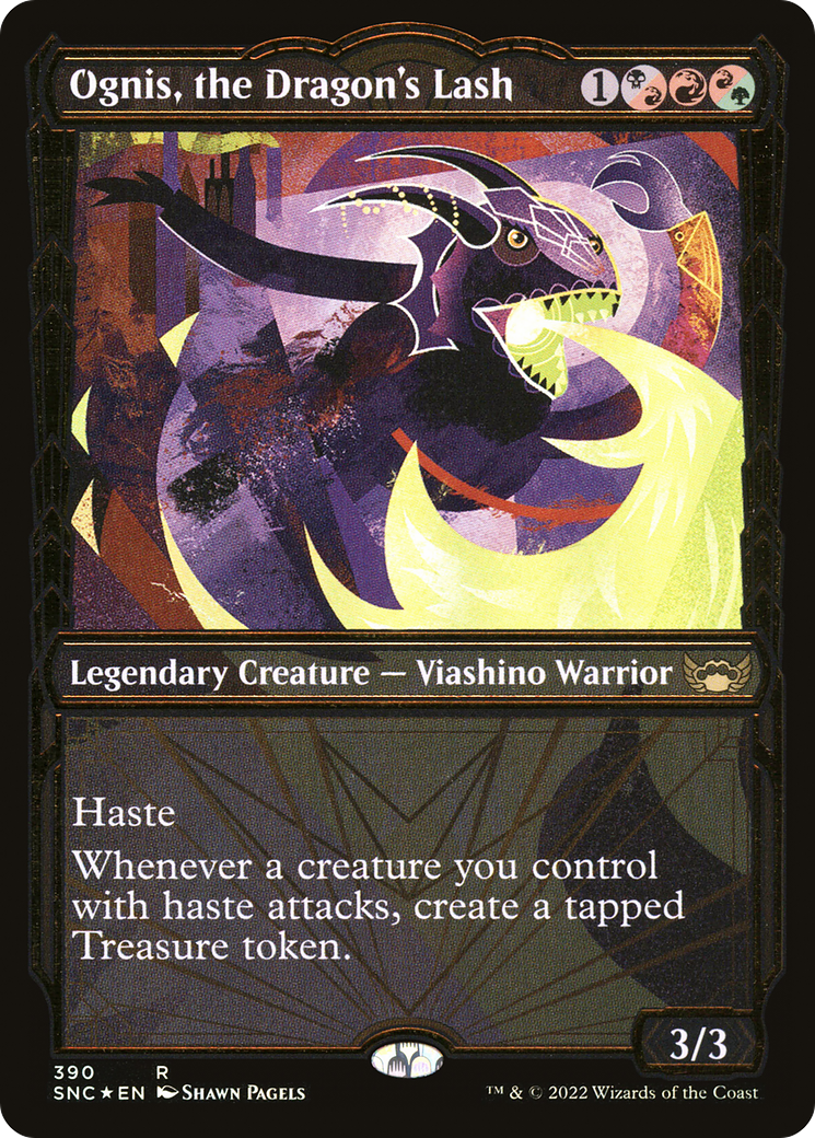 Ognis, the Dragon's Lash (SNC-390) [Streets of New Capenna]: (Showcase) Foil