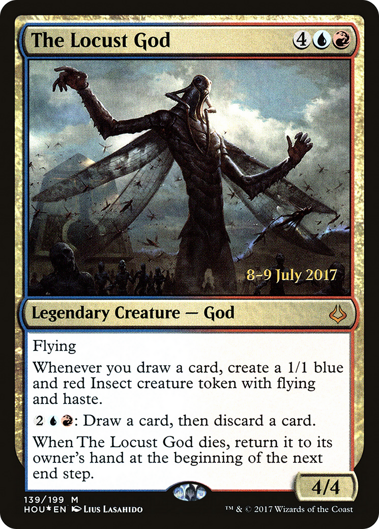 The Locust God (PRE-139S) [Hour of Devastation Promos] Foil