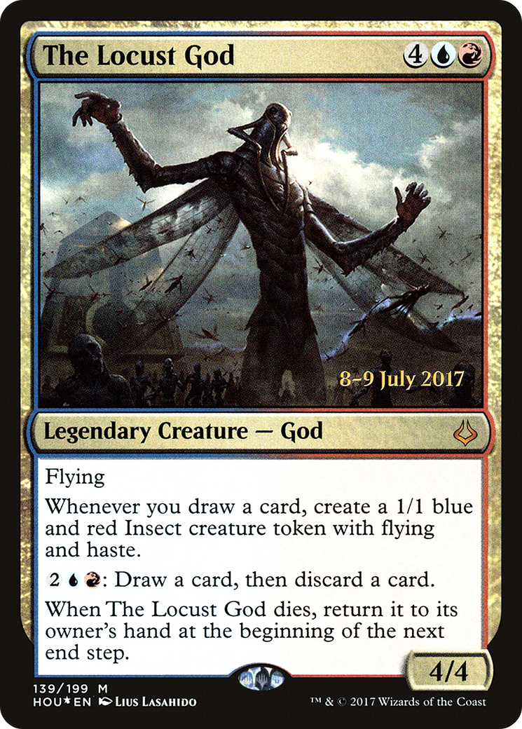 The Locust God (PRE-139S) [Hour of Devastation Promos] Foil