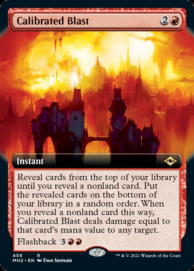 Calibrated Blast (MH2-456) [Modern Horizons 2]: (Extended Art) Foil