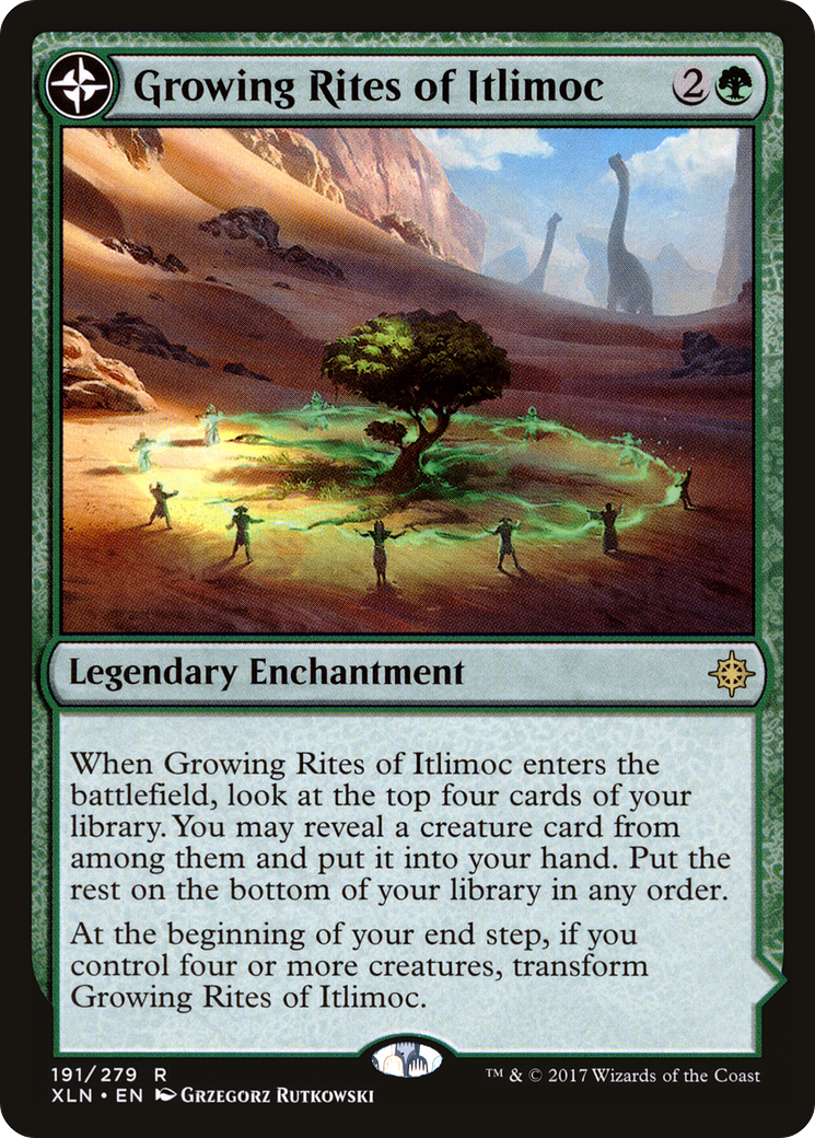 Growing Rites of Itlimoc // Itlimoc, Cradle of the Sun (XLN-191) [Ixalan]: (compasslanddfc)