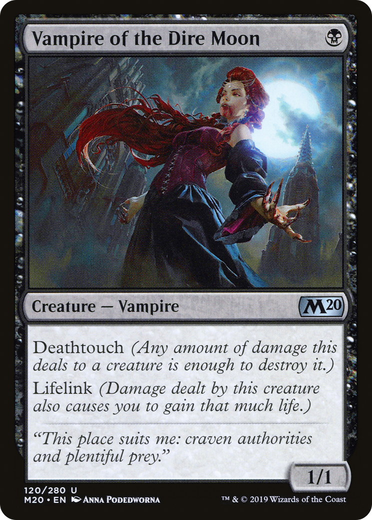 Vampire of the Dire Moon (M20-120) [Core Set 2020]