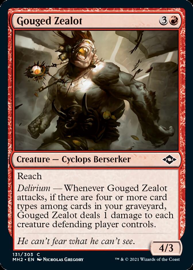 Gouged Zealot (MH2-131) [Modern Horizons 2] Foil