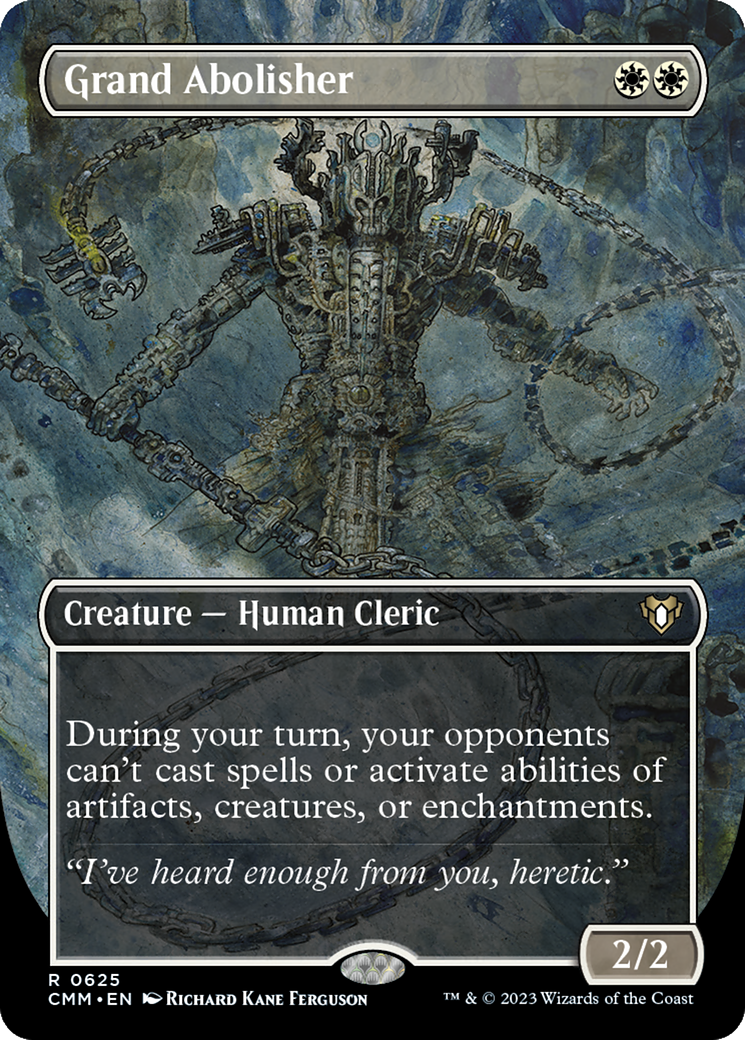 Grand Abolisher (CMM-625) [Commander Masters] (Borderless) Foil