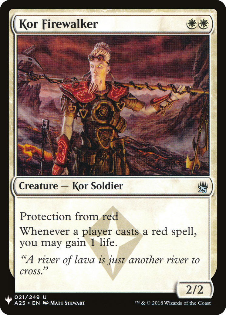 Kor Firewalker (LIST-A25-21) [The List]