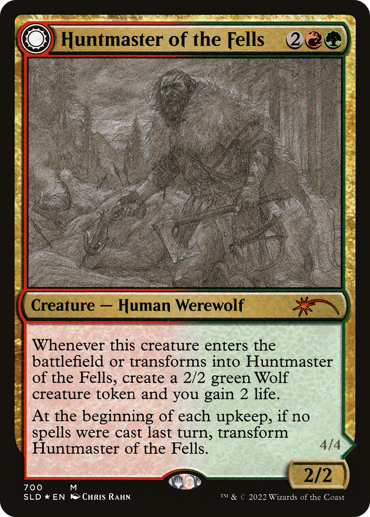 Huntmaster of the Fells // Ravager of the Fells (SLD-700) [Secret Lair Drop] Foil