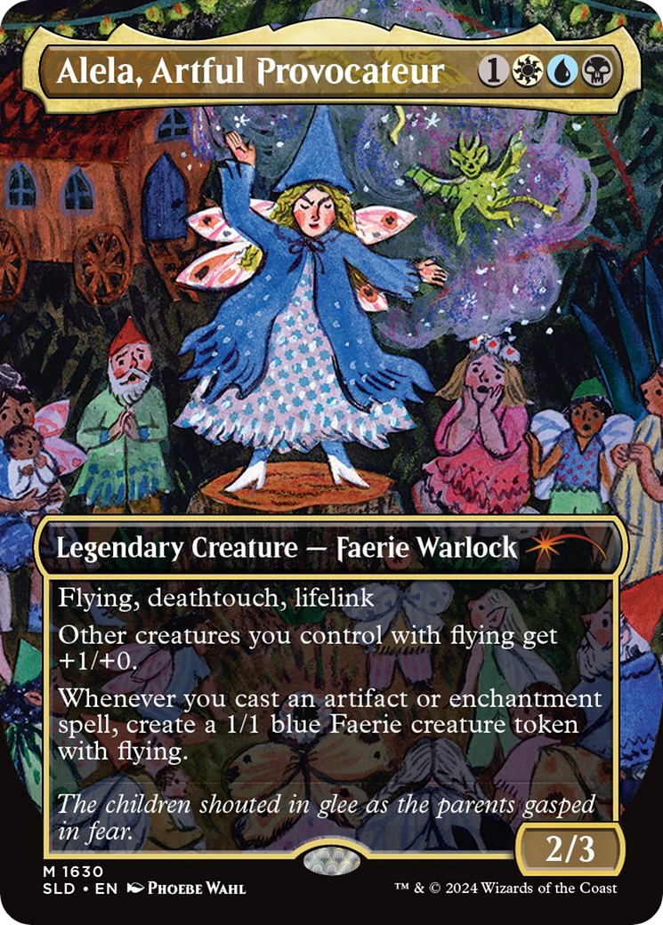 Alela, Artful Provocateur (SLD-1630) [Secret Lair Drop] (Borderless)