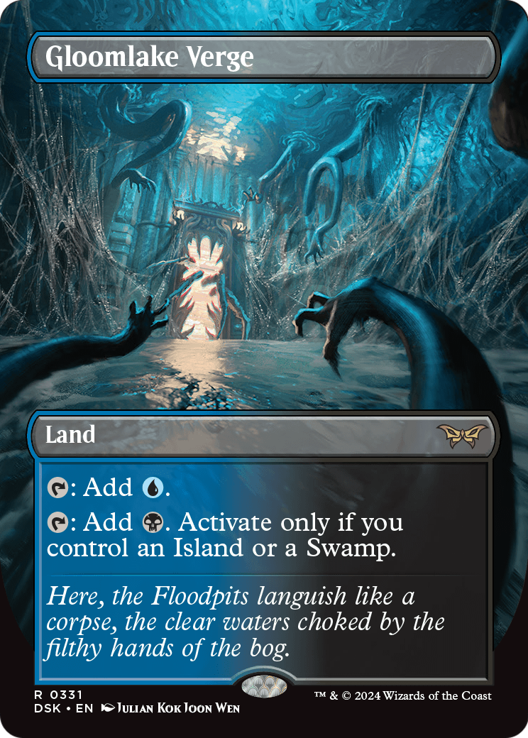 Gloomlake Verge (Borderless) (DSK-331) [Duskmourn: House of Horror] Foil