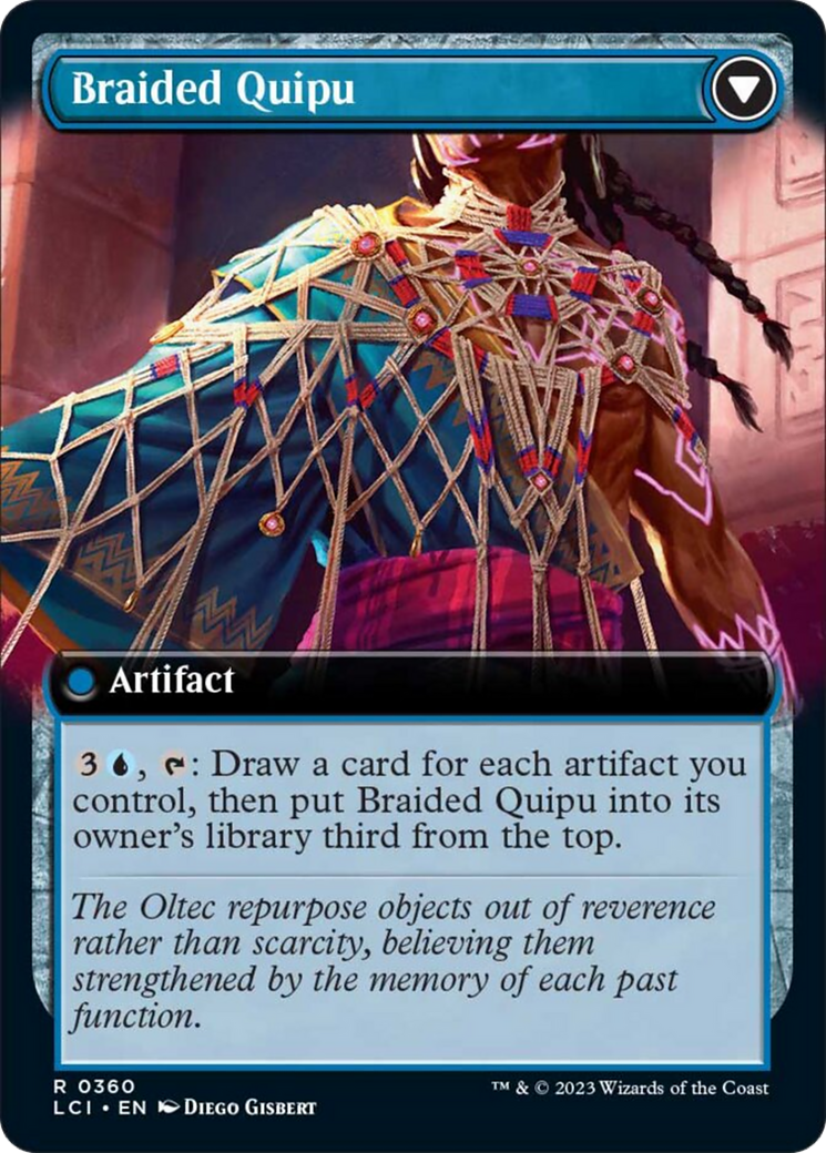 Braided Net // Braided Quipu (LCI-360) [The Lost Caverns of Ixalan]: (Extended Art)