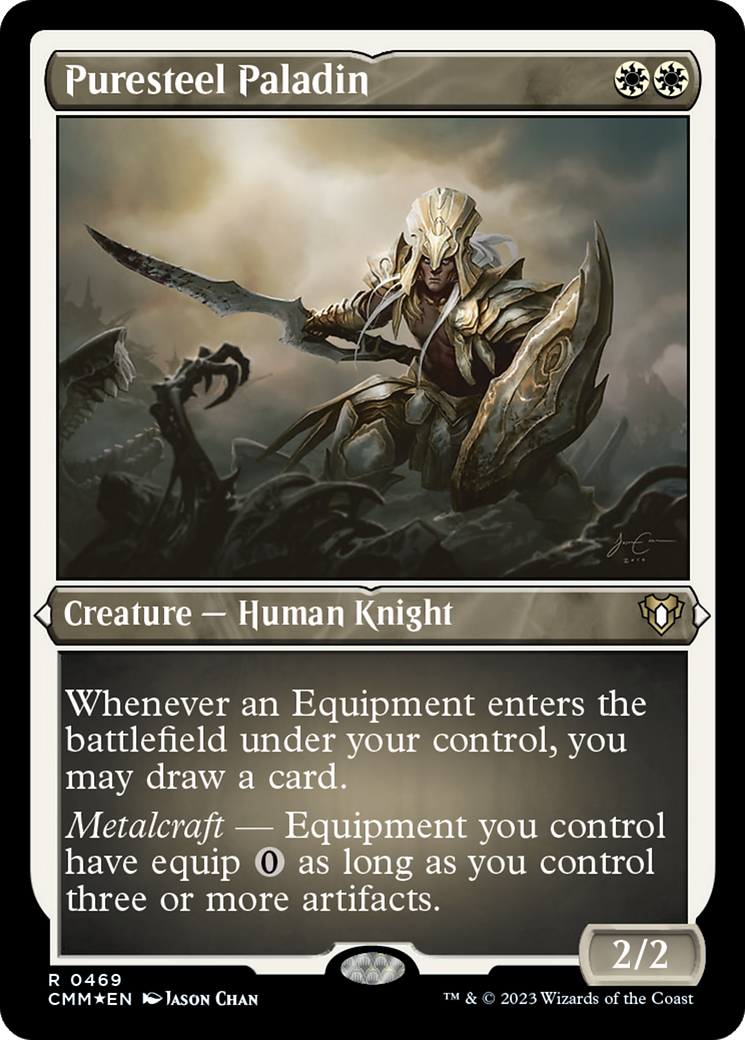 Puresteel Paladin (CMM-469) [Commander Masters] Etched Foil
