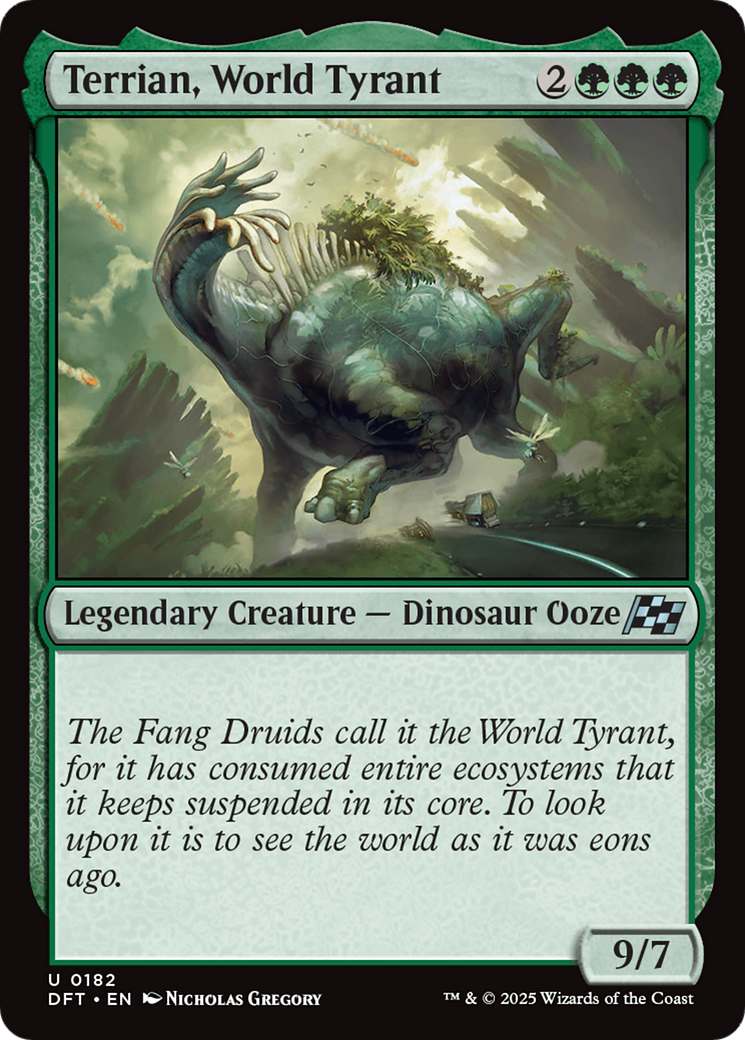 Terrian, World Tyrant (DFT-182) [Aetherdrift] Foil
