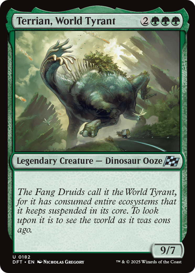 Terrian, World Tyrant (DFT-182) [Aetherdrift] Foil