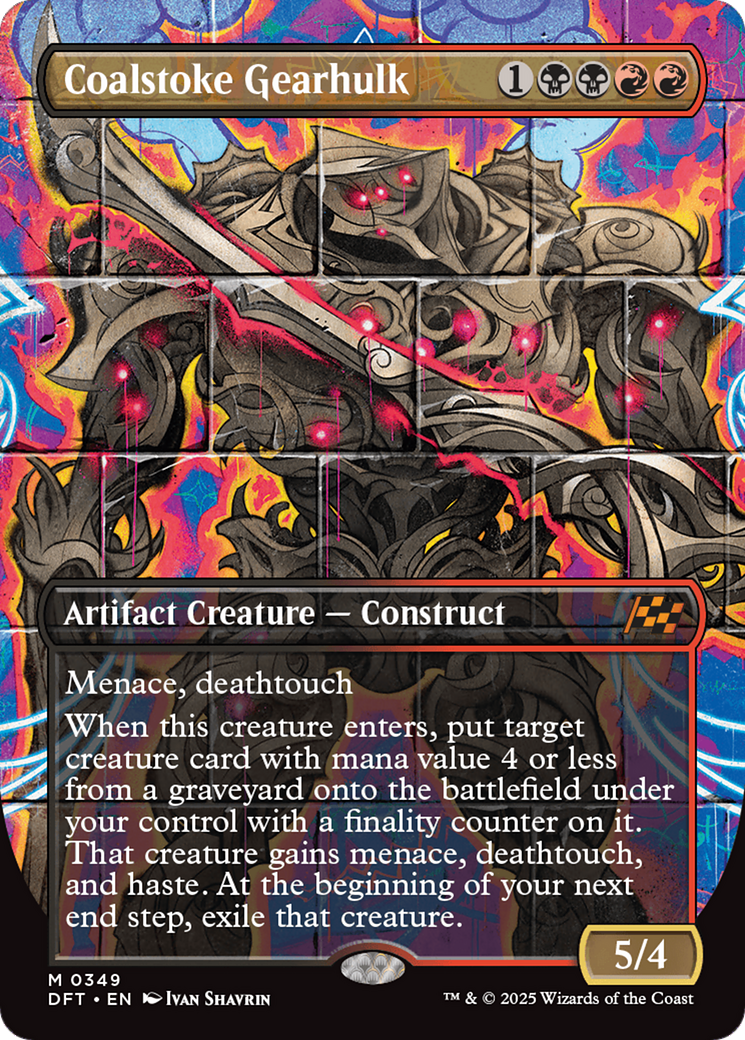 Coalstoke Gearhulk (DFT-349) [Aetherdrift] (Borderless) Foil