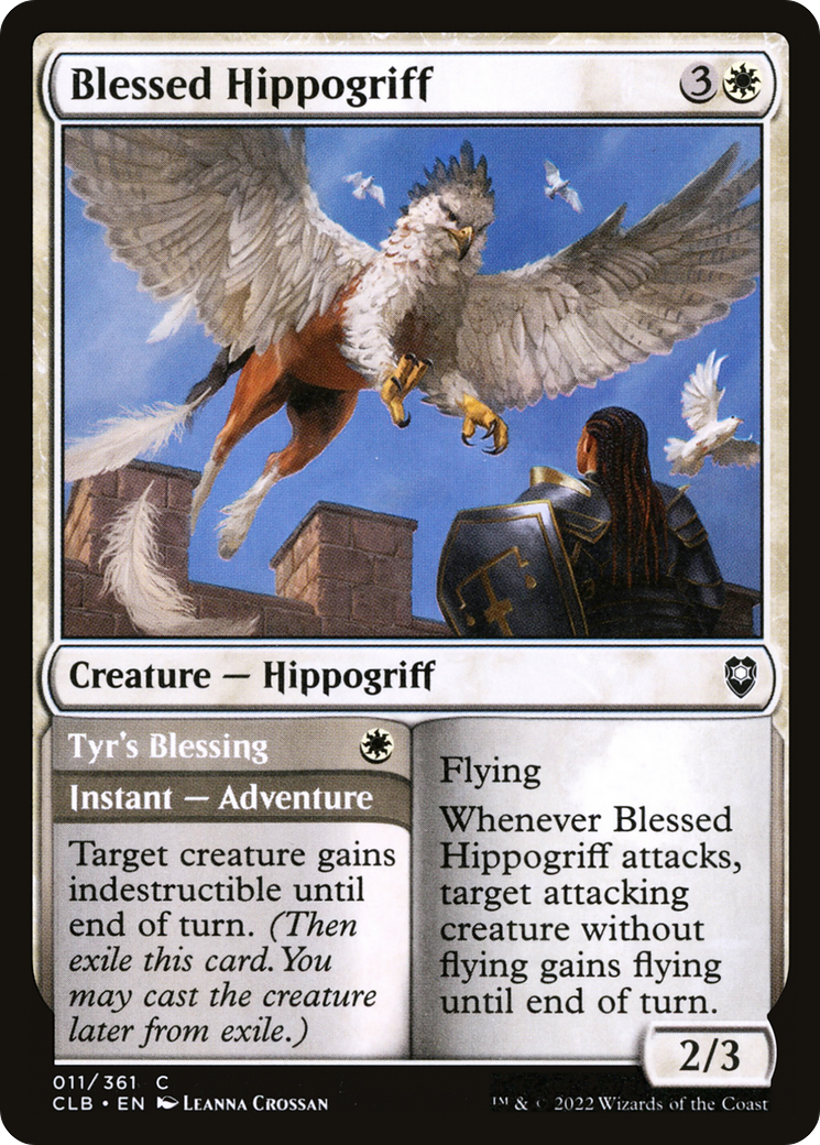 Blessed Hippogriff (CLB-011) [Commander Legends: Battle for Baldur's Gate]