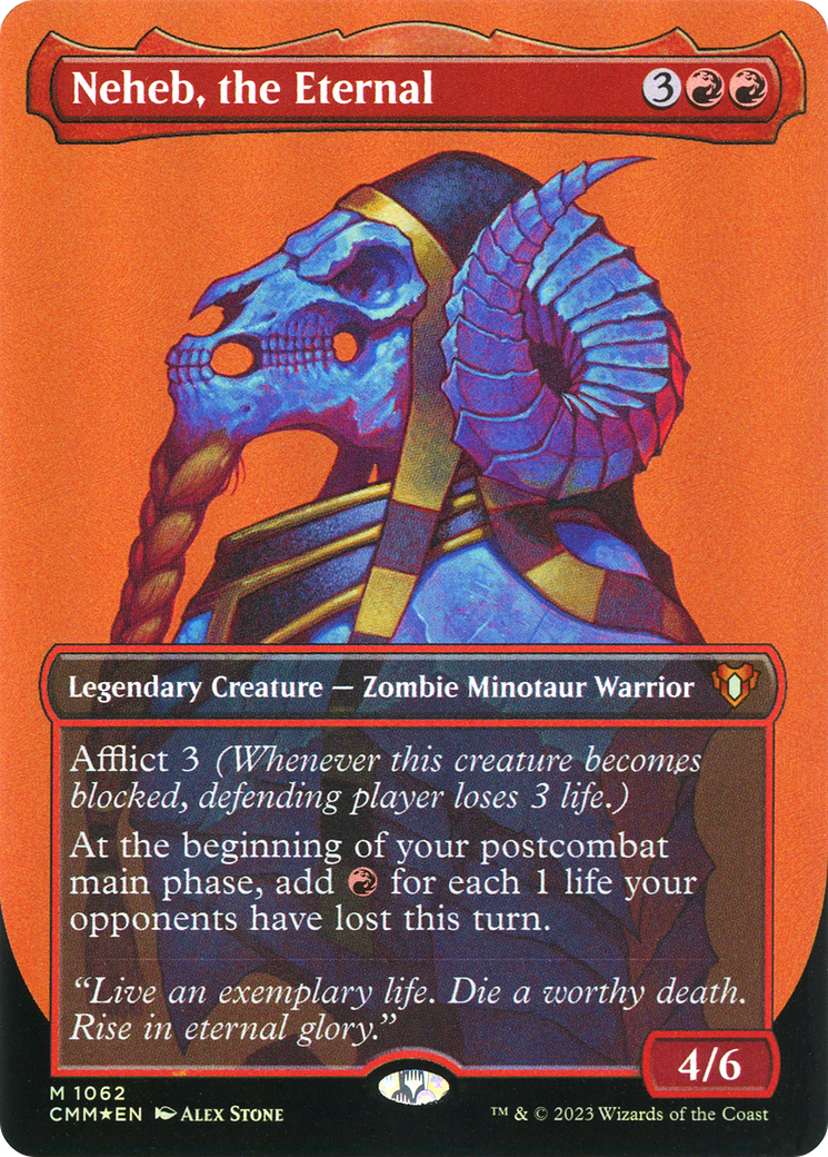 Neheb, the Eternal (CMM-1062) [Commander Masters] (Borderless) Foil