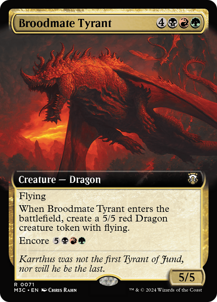 Broodmate Tyrant (M3C-071) [Modern Horizons 3 Commander]: (Extended Art) Foil