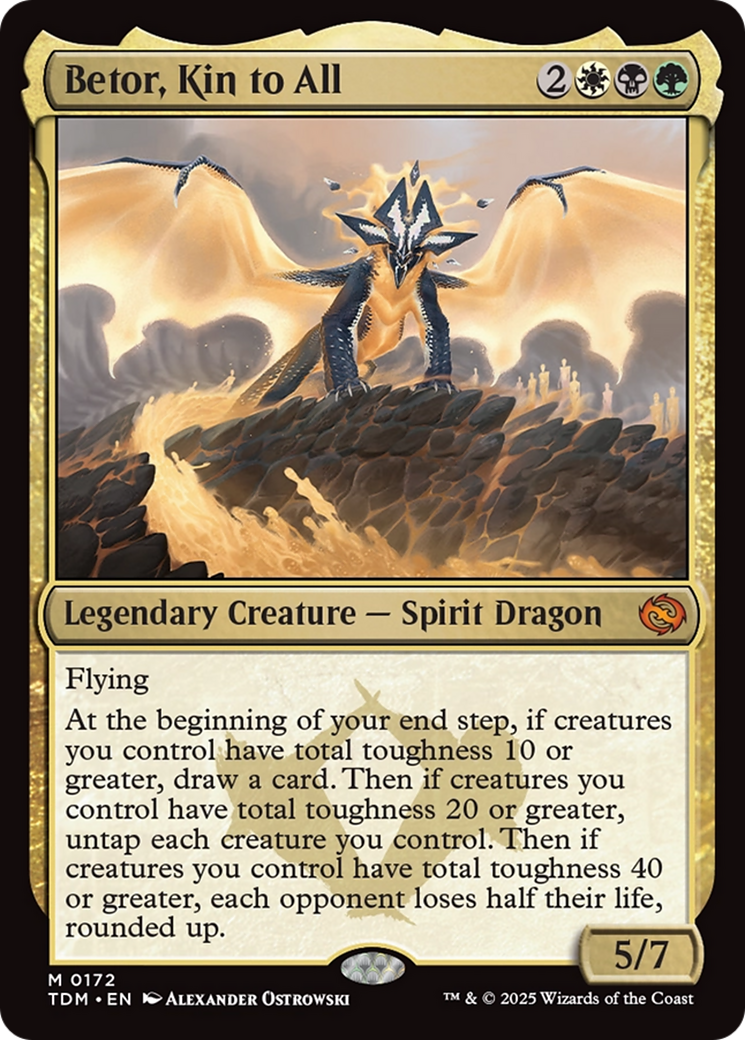Betor, Kin to All (TDM-172) [Tarkir: Dragonstorm] Foil