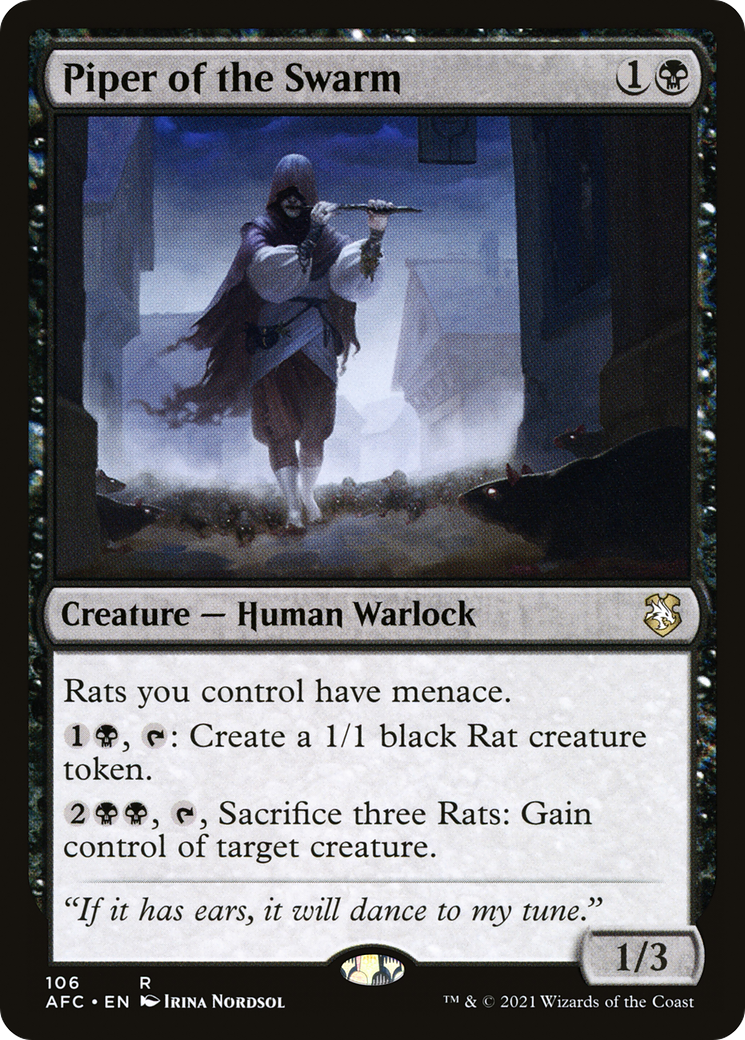 Piper of the Swarm (AFC-106) [Forgotten Realms Commander]