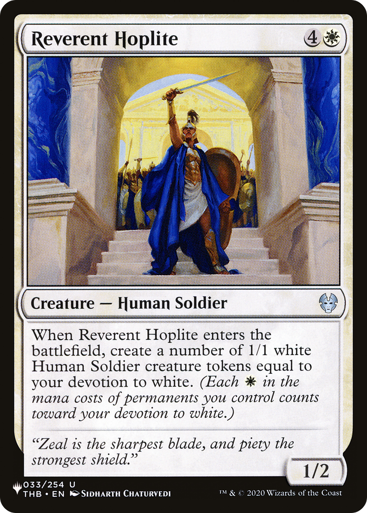 Reverent Hoplite (LIST-THB-33) [The List]