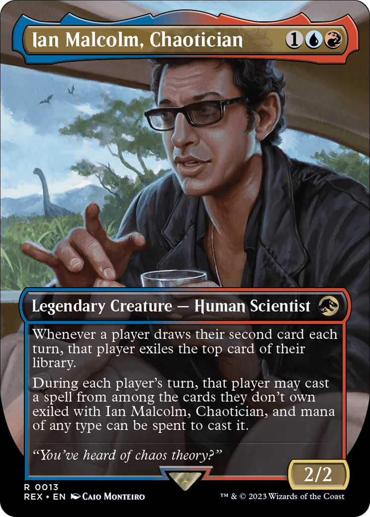 Ian Malcolm, Chaotician (REX-013) [Jurassic World Collection] (Borderless)