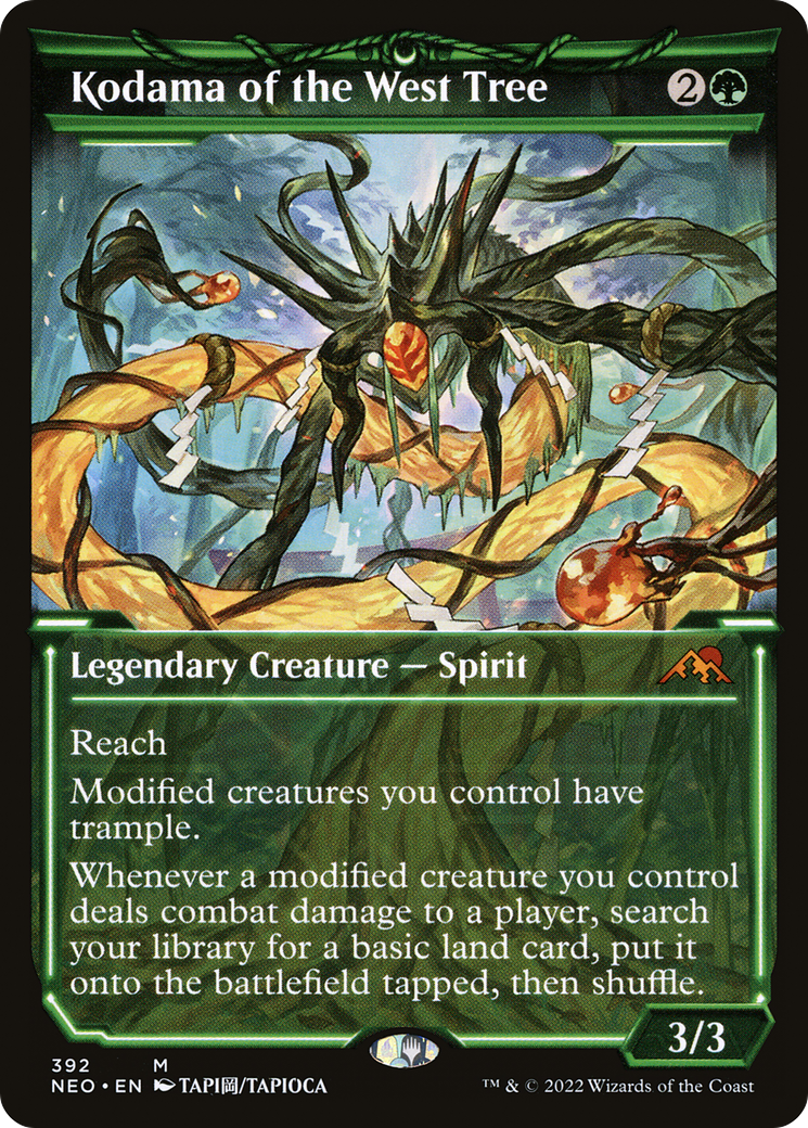 Kodama of the West Tree (Showcase) (NEO-392) [Kamigawa: Neon Dynasty] Foil