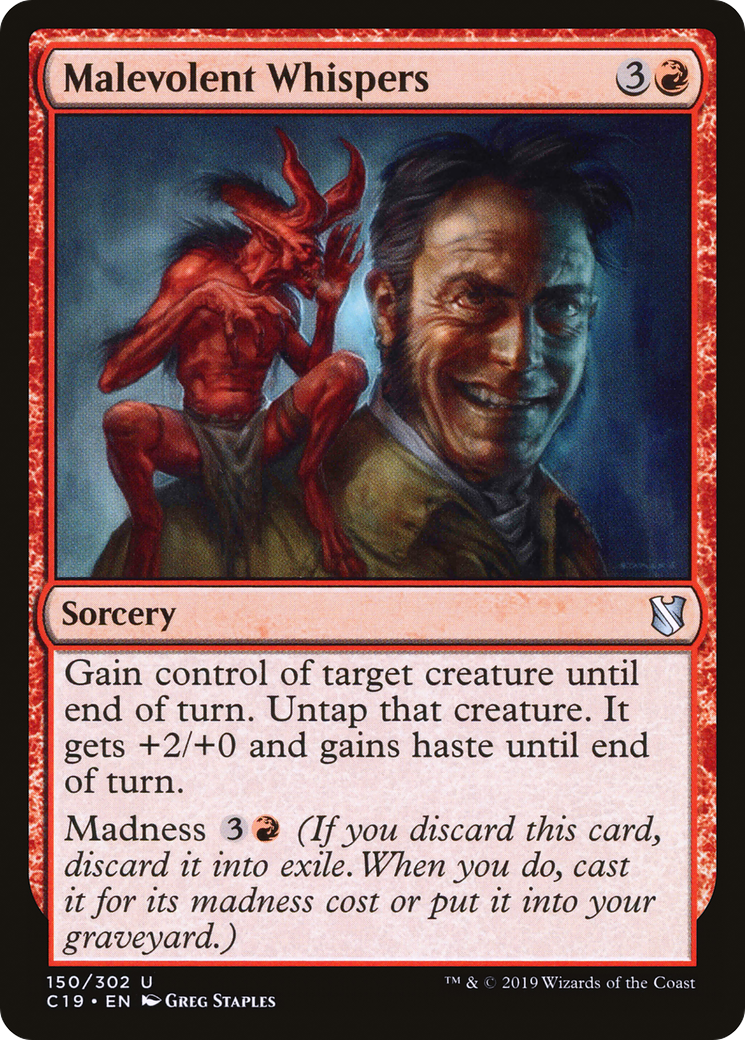 Malevolent Whispers (C19-150) [Commander 2019]