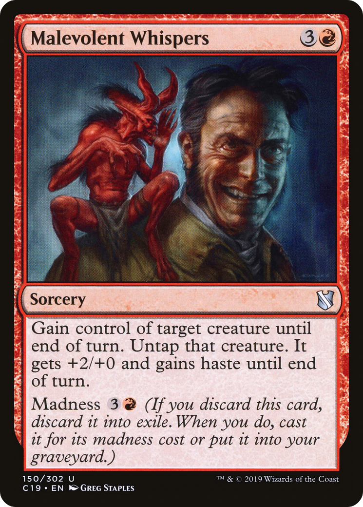 Malevolent Whispers (C19-150) [Commander 2019]