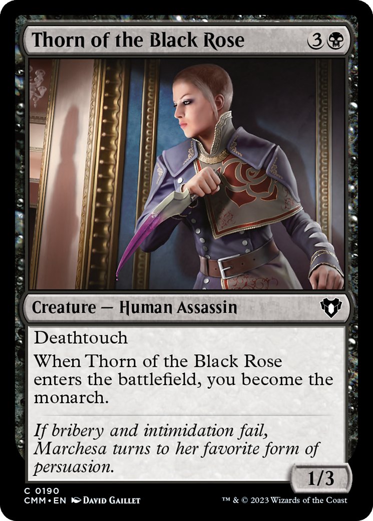 Thorn of the Black Rose (CMM-190) [Commander Masters]