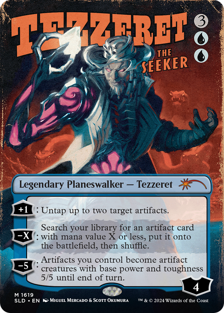 Tezzeret the Seeker (SLD-1619) [Secret Lair Drop] (Borderless) Foil