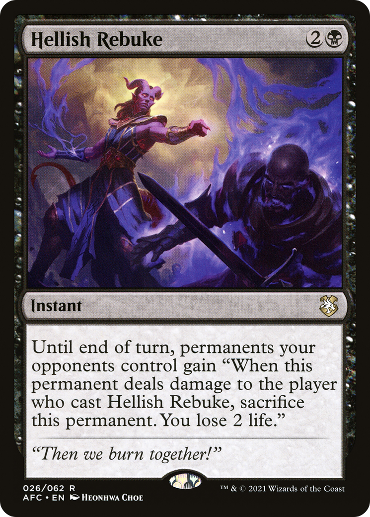 Hellish Rebuke (AFC-026) [Forgotten Realms Commander]