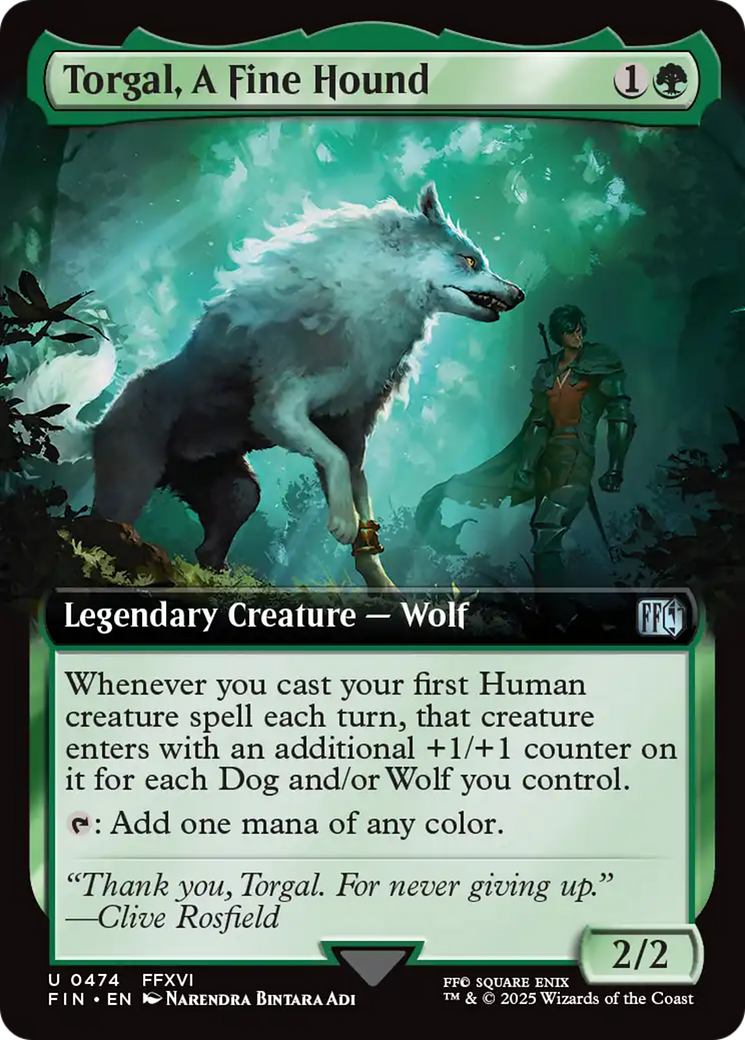 Torgal, A Fine Hound (Extended Art) (FIN-474) [FINAL FANTASY]: (Extended Art)