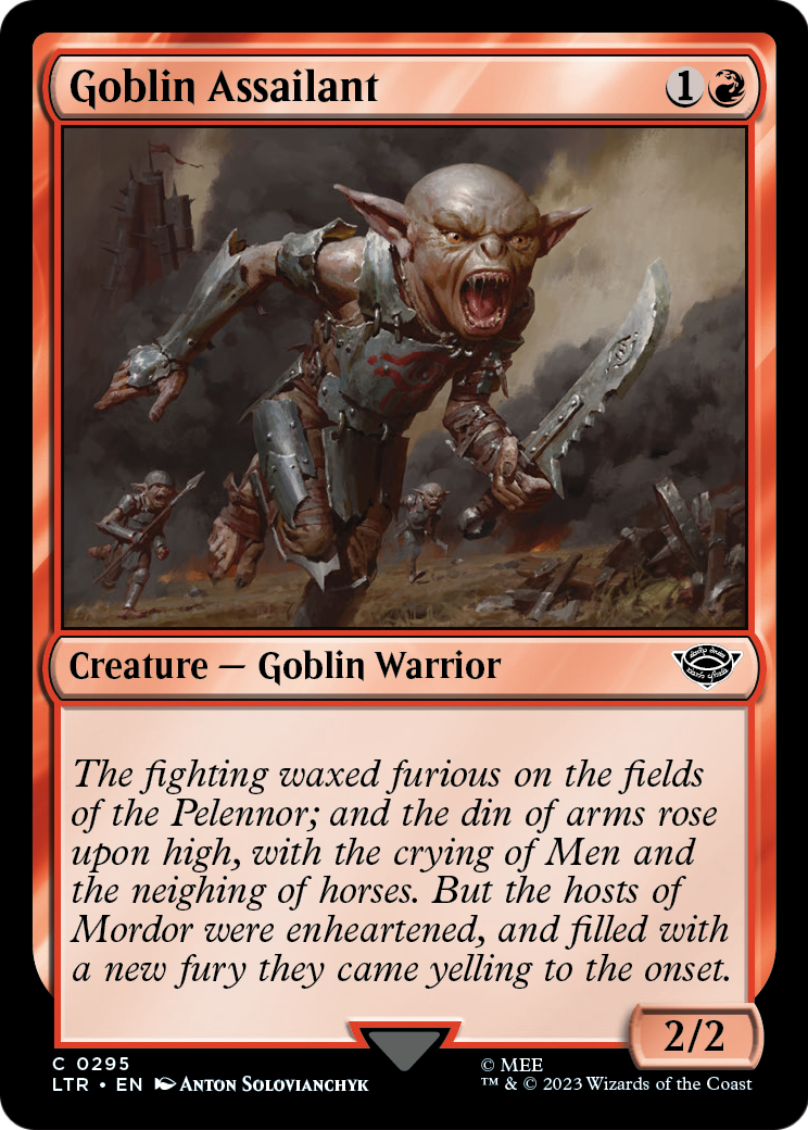 Goblin Assailant (LTR-295) [The Lord of the Rings: Tales of Middle-earth]