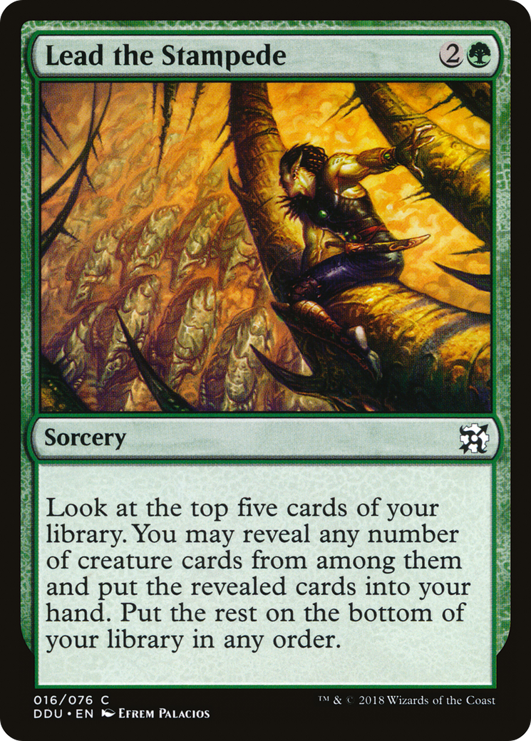 Lead the Stampede (DDU-016) [Duel Decks: Elves vs. Inventors]