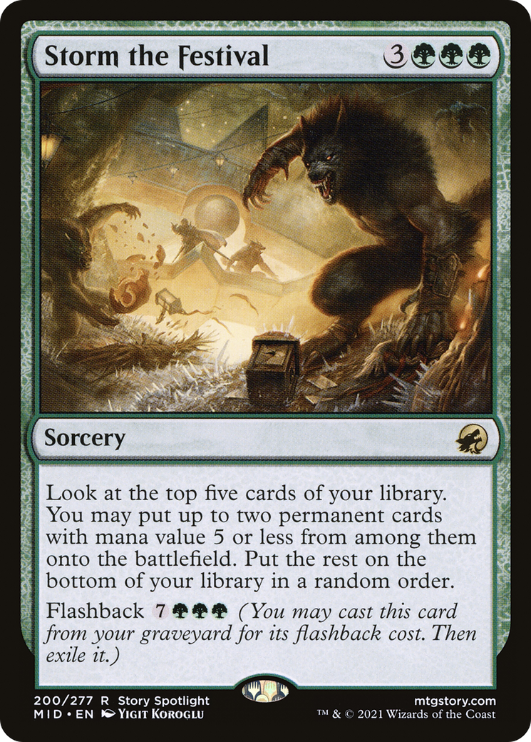 Storm the Festival (MID-200) [Innistrad: Midnight Hunt]