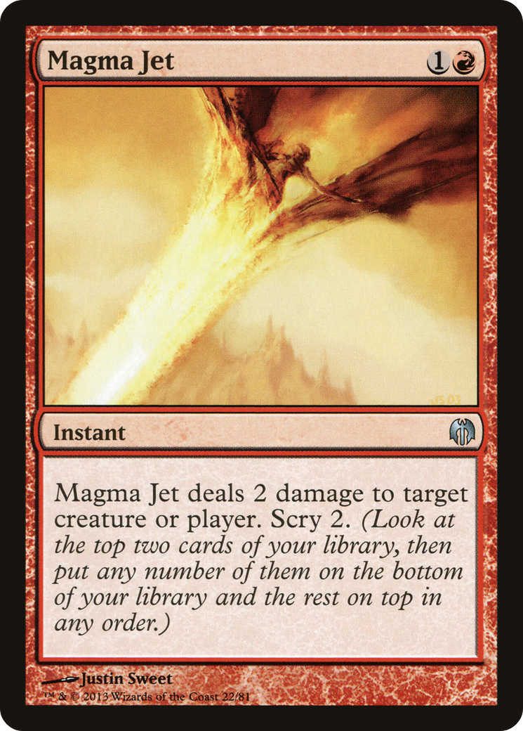Magma Jet (DDL-022) [Duel Decks: Heroes vs. Monsters]