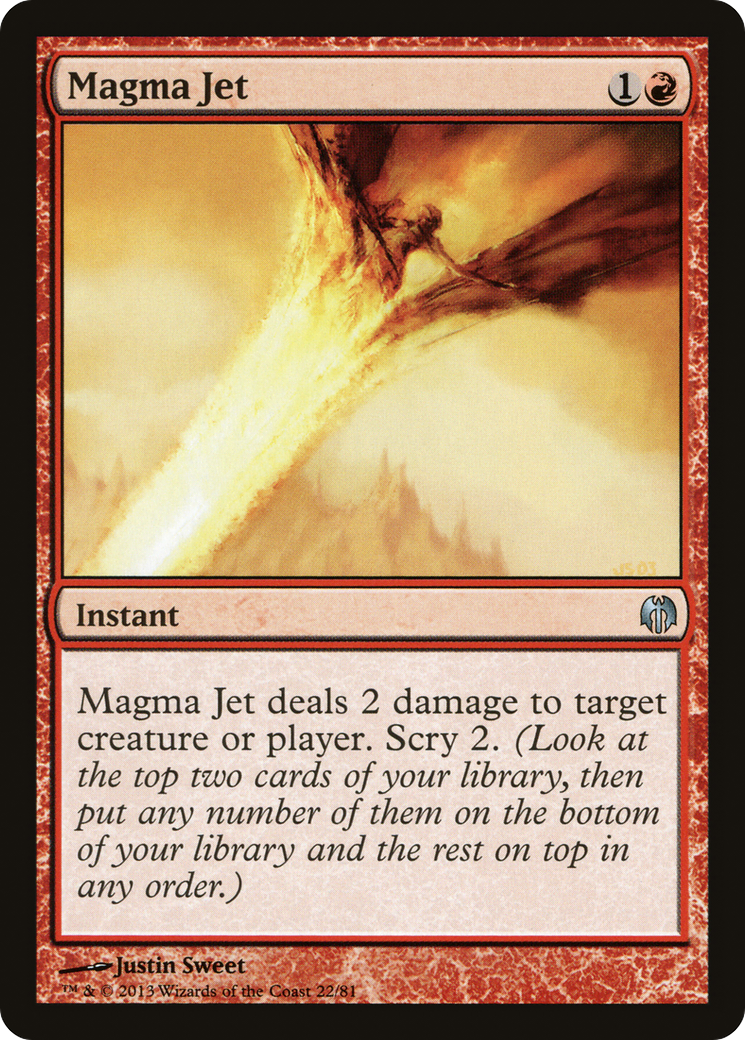 Magma Jet (DDL-022) [Duel Decks: Heroes vs. Monsters]