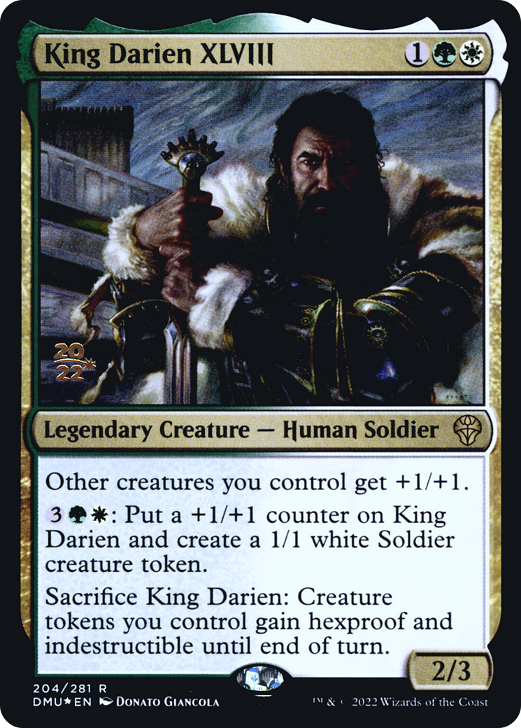 King Darien XLVIII (PRE-204) [Dominaria United Promos] Foil