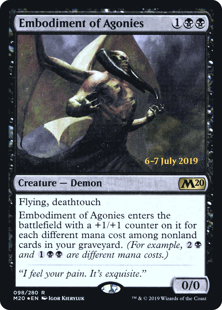 Embodiment of Agonies (PRE-98S) [Core Set 2020 Promos] Foil