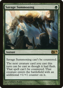 Savage Summoning (M14-194) [Magic 2014] Foil