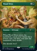 Wood Elves (Borderless) (SLD-1101) (Borderless) [Secret Lair Drop]