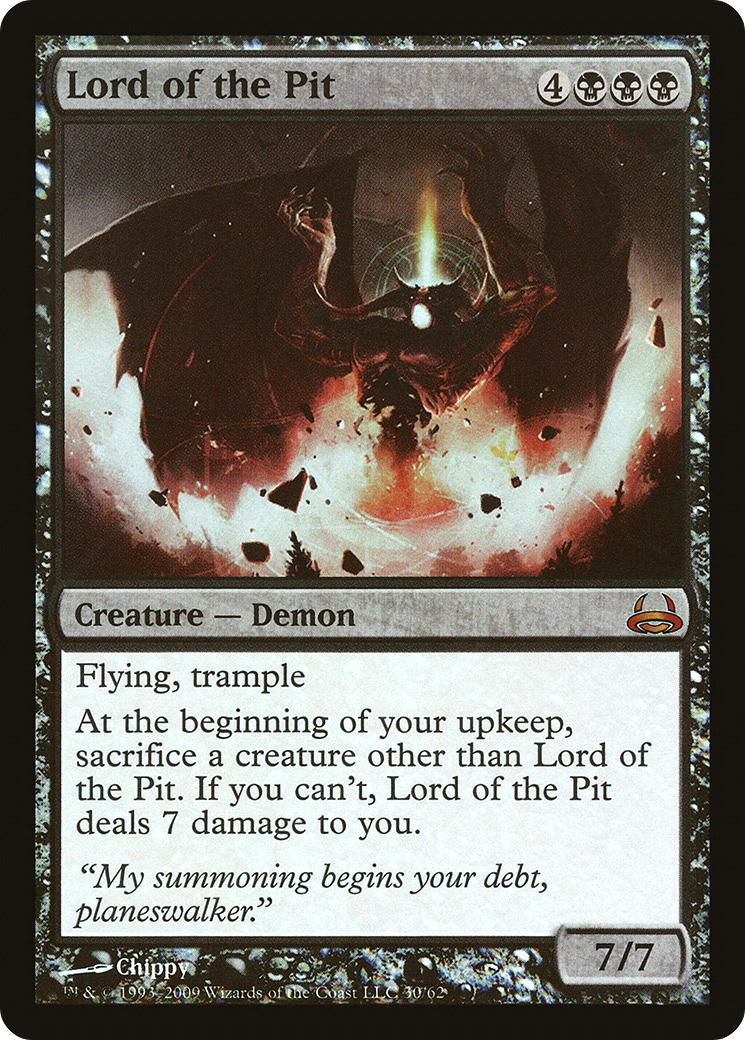 Lord of the Pit (DDC-030) [Duel Decks: Divine vs. Demonic] Foil