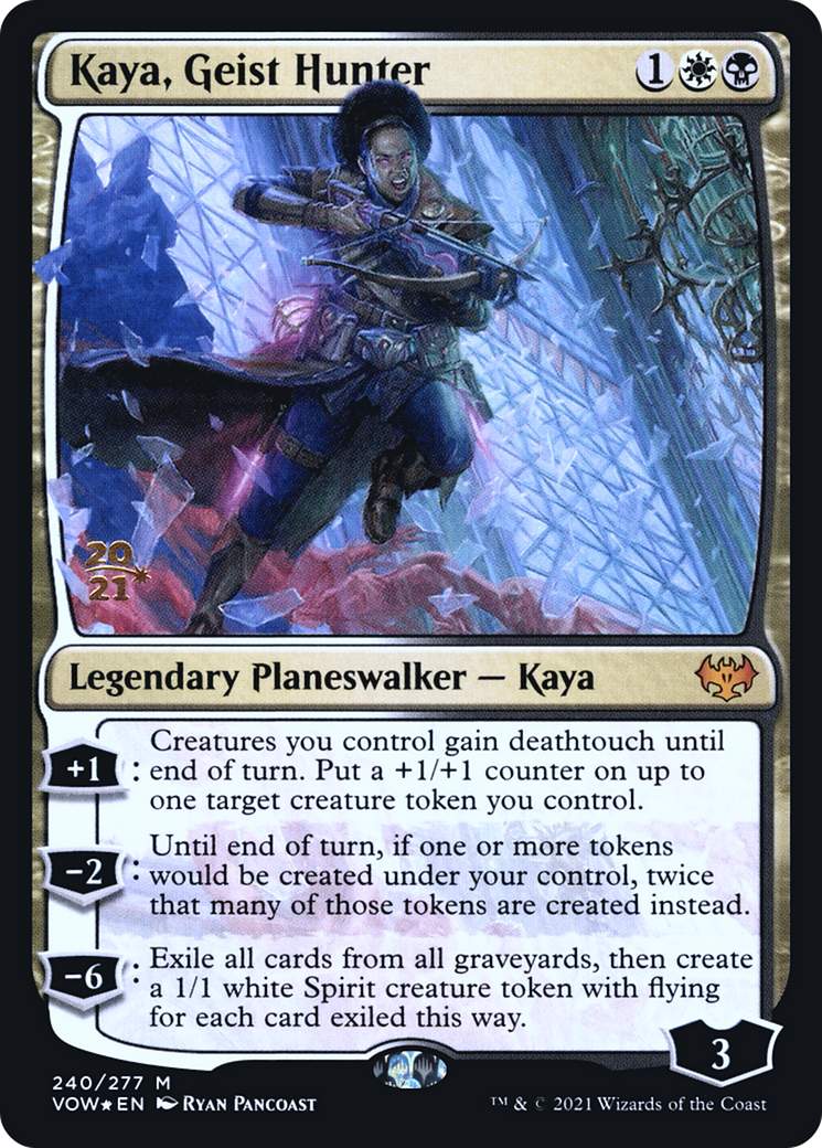 Kaya, Geist Hunter (PRE-240) [Innistrad: Crimson Vow Promos] Foil