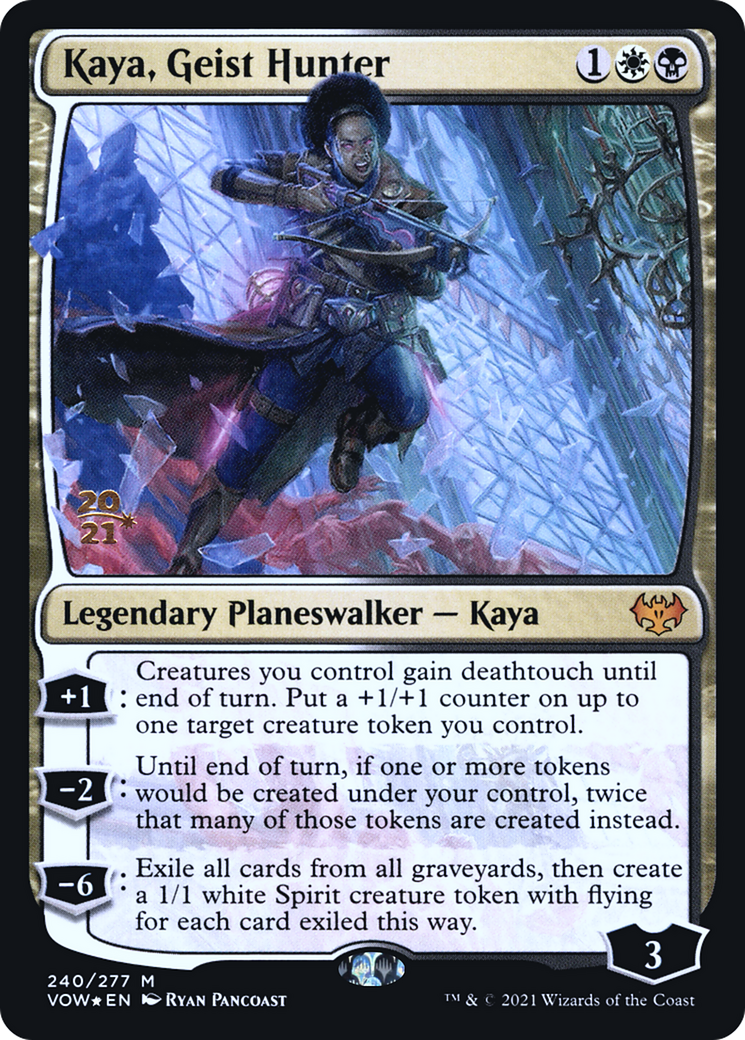 Kaya, Geist Hunter (PRE-240S) [Innistrad: Crimson Vow Promos] Foil