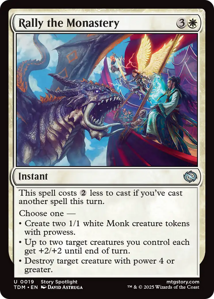 Rally the Monastery (TDM-019) [Tarkir: Dragonstorm]