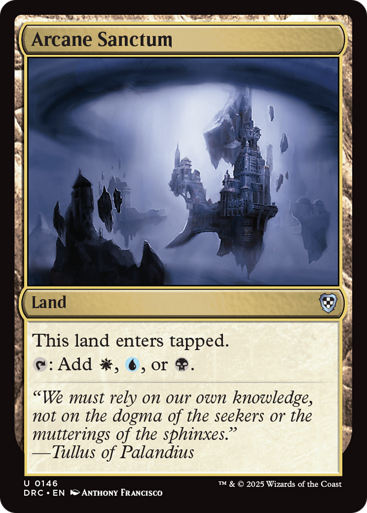 Arcane Sanctum (DRC-146) [Commander: Aetherdrift]