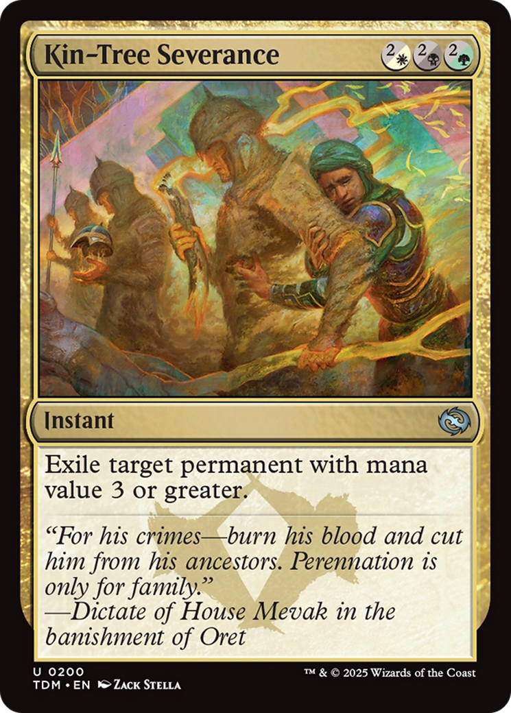 Kin-Tree Severance (TDM-200) [Tarkir: Dragonstorm] Foil