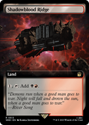 Shadowblood Ridge (WHO-513) [Doctor Who]: (Extended Art) Foil