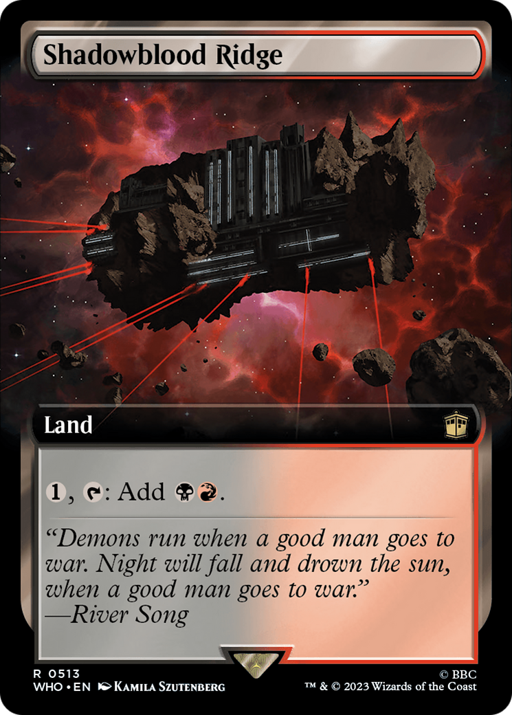 Shadowblood Ridge (WHO-513) [Doctor Who]: (Extended Art)