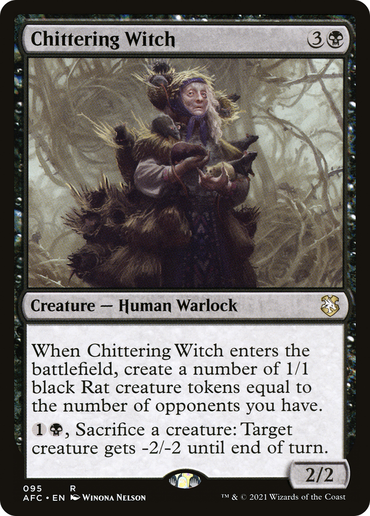 Chittering Witch (AFC-095) [Forgotten Realms Commander]