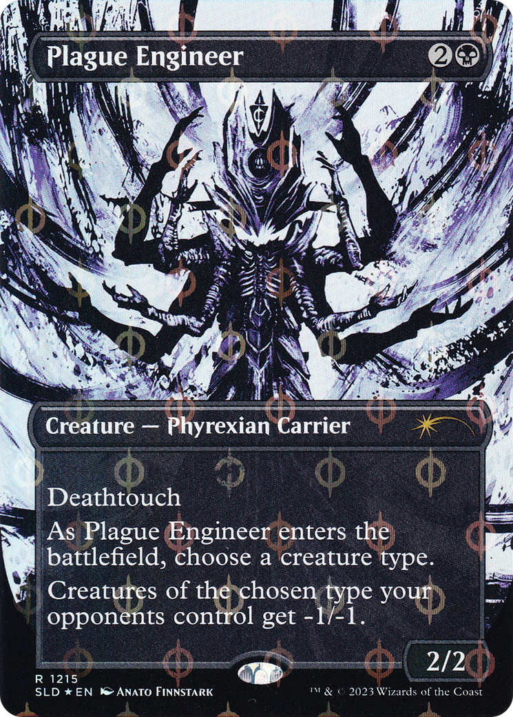 Plague Engineer (Step-and-Compleat Foil) (SLD-1215) (Borderless) [Secret Lair Drop] Foil